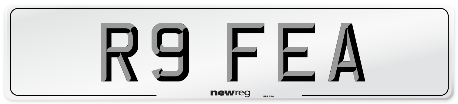 R9 FEA Number Plate from New Reg